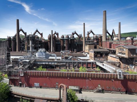 Panorama Volklinger Hutte Karl Heinrich Veith 25cm Breite  ScaleWidthWzExMTBd