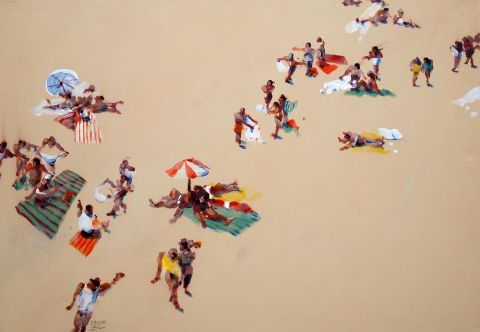 23055-Blanke,-Strand,-70-x-100-cm,-Emulsion-auf-Nessel