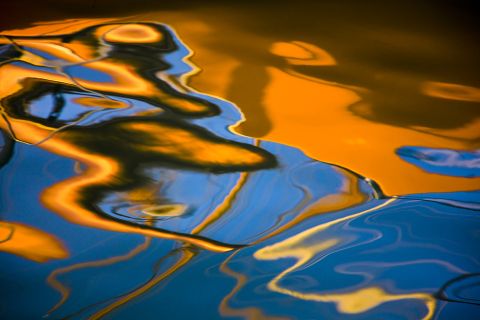 Exposition BRIGHT COLORS  Yves ULLENS Bronze Sailboat reflections1